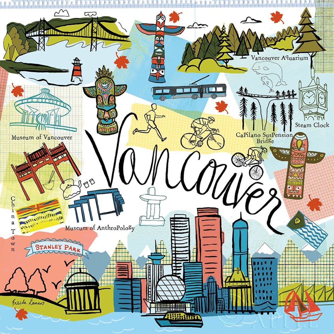 Global Travel V Poster Print by Farida Zaman - Item # VARPDX44989